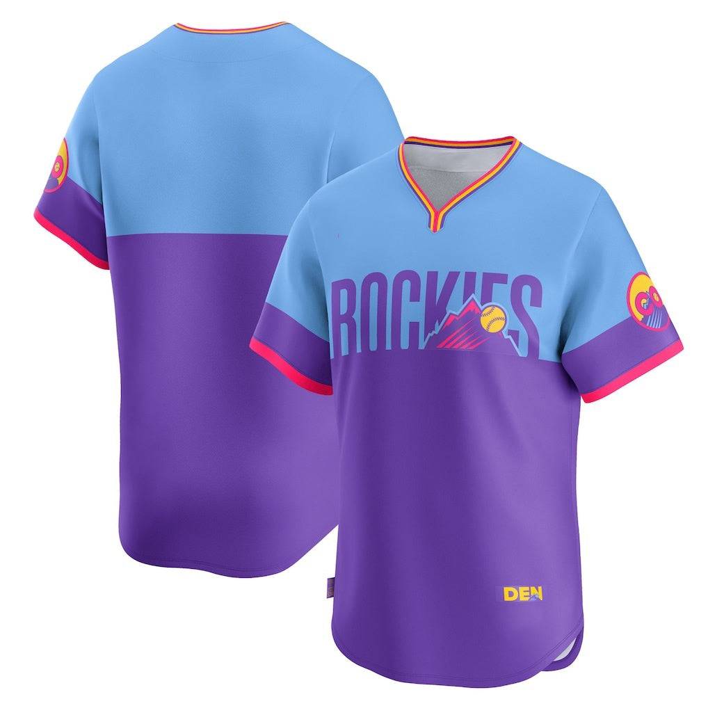 Colorado Rockies Purple-Light Blue JEROMEN 2025 City Connect Limited Jersey