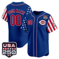 Custom Cincinnati Reds America 250 Edition Vapor Premier Limited Royal JEROMEN Stitched Jerseys