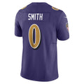B.Ravens #0 Roquan Smith Purple JEROMEN Alternate 2 Vapor F.U.S.E. Limited Jersey