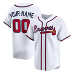 Custom Atlanta Braves White JEROMEN Home Limited Jersey