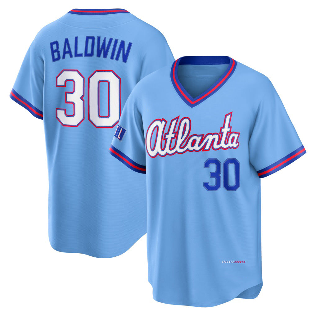 Atlanta Braves #30 Drake Baldwin Powder Blue JEROMEN 2026 City Connect Stadium Jersey