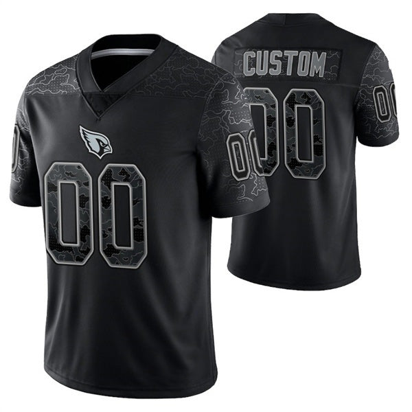 Custom A.Cardinals ACTIVE PLAYER Black JEROMEN Reflective Limited Stitched Jersey
