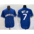 Kansas City Royals #7 Bobby Witt Jr Blue JEROMEN Cool Base Stitched Jersey