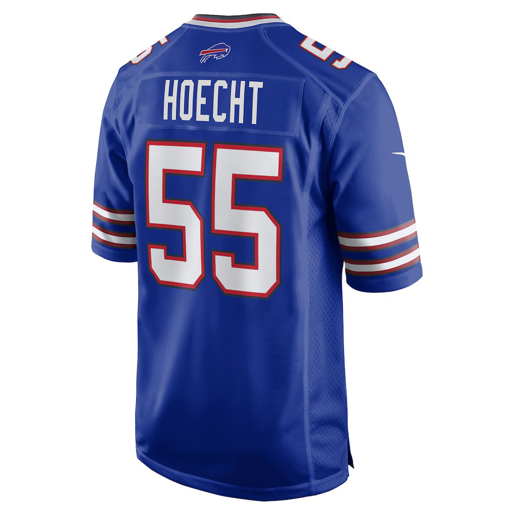 B.Bills #55 Michael Hoecht Royal JEROMEN Team Game Jersey