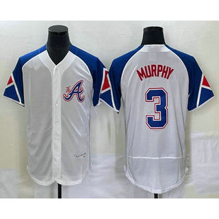 Atlanta Braves #3 Dale Murphy White JEROMEN 2023 City Connect Flex Base Stitched Jersey