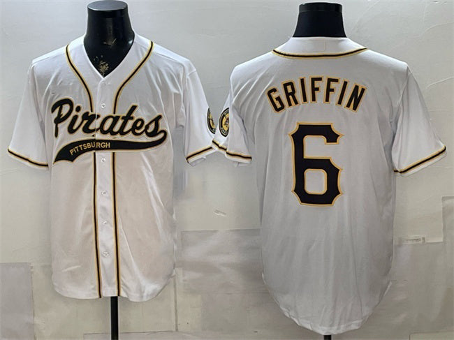 Pittsburgh Pirates #6 Konnor Griffin White JEROMEN Cool Base Stitched Jersey