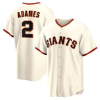 San Francisco Giants #2 Willy Adames JEROMEN Cream Home Replica Jersey