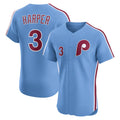 Philadelphia Phillies #3 Bryce Harper Light Blue JEROMEN Alternate Elite Jersey
