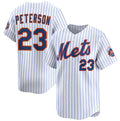 New York Mets #23 David Peterson White JEROMEN 2025 Home Limited Stitched Jersey