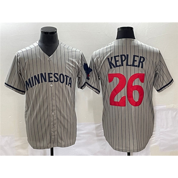 Minnesota Twins #26 Max Kepler Gray JEROMEN Cool Base Stitched Jersey