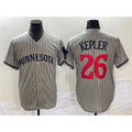 Minnesota Twins #26 Max Kepler Gray JEROMEN Cool Base Stitched Jersey
