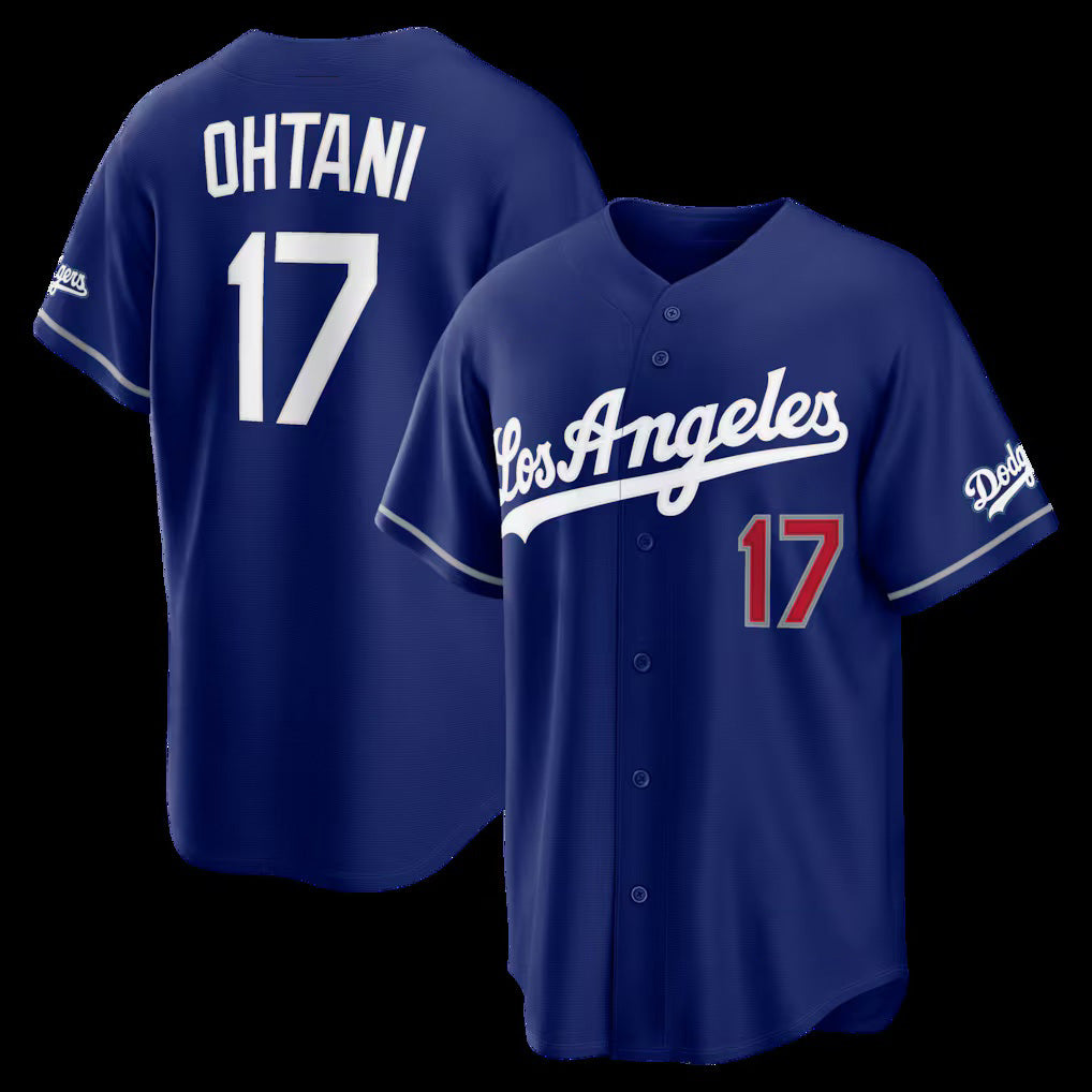 Los Angeles Dodgers #17 Shohei Ohtani Royal JEROMEN Alternate Stadium Jersey