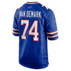 B.Bills #74 Ryan Van Demark Royal JEROMEN Game Player Jersey