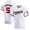 Washington Nationals #5 CJ Abrams White JEROMEN Home Limited Player Jersey
