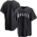 Los Angeles Angels Blank Black JEROMEN Lights Out Limited Stitched Jersey