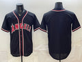 Los Angeles Angels Blank 2026 Fashion Replica Black JEROMEN Out Stitched Jersey