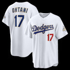 Los Angeles Dodgers #17 Shohei Ohtani White JEROMEN 2026 Gold Collection Stadium Jersey