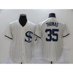 Chicago White Sox #35 Frank Thomas 2021 Cream Navy JEROMEN Field of Dreams Name Flex Base Stitched Jersey