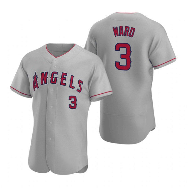 Los Angeles Angels #3 Waylor Ward Grey JEROMEN Flex Base Stitched Jersey
