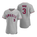 Los Angeles Angels #3 Waylor Ward Grey JEROMEN Flex Base Stitched Jersey