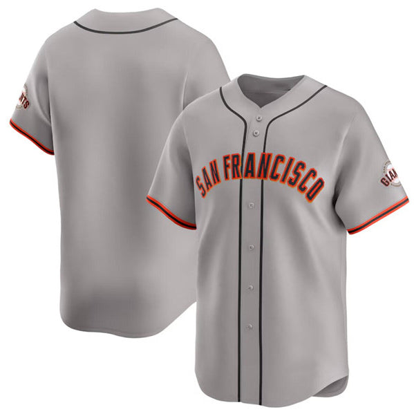 San Francisco Giants Blank Gray JEROMEN Away Limited Stitched Jersey