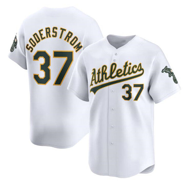 Oakland Athletics #37 Tyler Soderstrom White JEROMEN Home Limited Stitched Jersey