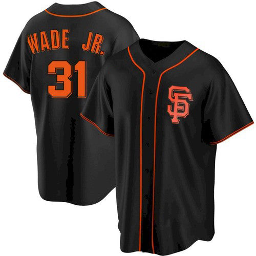 San Francisco Giants #31 LaMonte Wade Jr Black JEROMEN Replica Alternate Jersey
