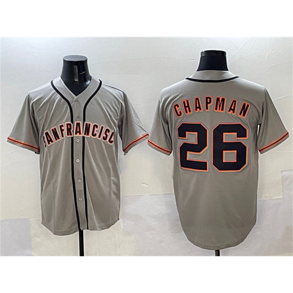 San Francisco Giants #26 Matt Chapman Gray JEROMEN  Cool Base Stitched Jersey 2
