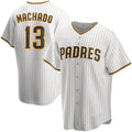 San Diego Padres #13 Manny Machado White JEROMEN Home Replica Player Jersey