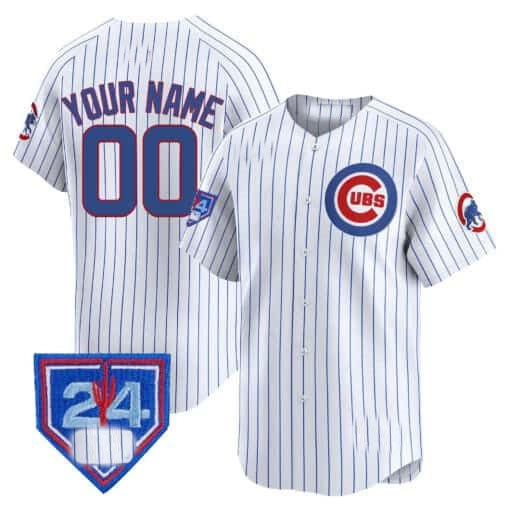 Custom Chicago Cubs 2024 Spring Training Patch Vapor Premier Limited Jersey ¨C White Alternate JEROMEN