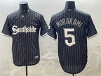 Chicago White Sox #5 Munetaka Murakami Black JEROMEN 2021 City Connect Cool Base Stitched Jersey