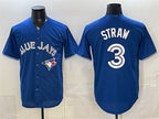 Toronto Blue Jays #3 Myles Straw Royal JEROMEN Stitched Jersey
