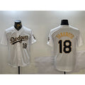 Los Angeles Dodgers #18 Yoshinobu Yamamoto White Gold JEROMEN Home Limited Stitched Jersey 2