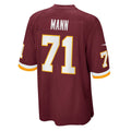 W.Football Team #71 Charles Mann Burgundy JEROMEN Retired Player Jersey