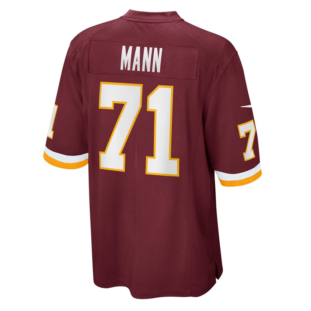 W.Football Team #71 Charles Mann Burgundy JEROMEN Retired Player Jersey
