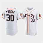 Houston Astros #30 Kyle Tucker White JEROMEN 60th Anniversary Flex Base Stitched Jersey