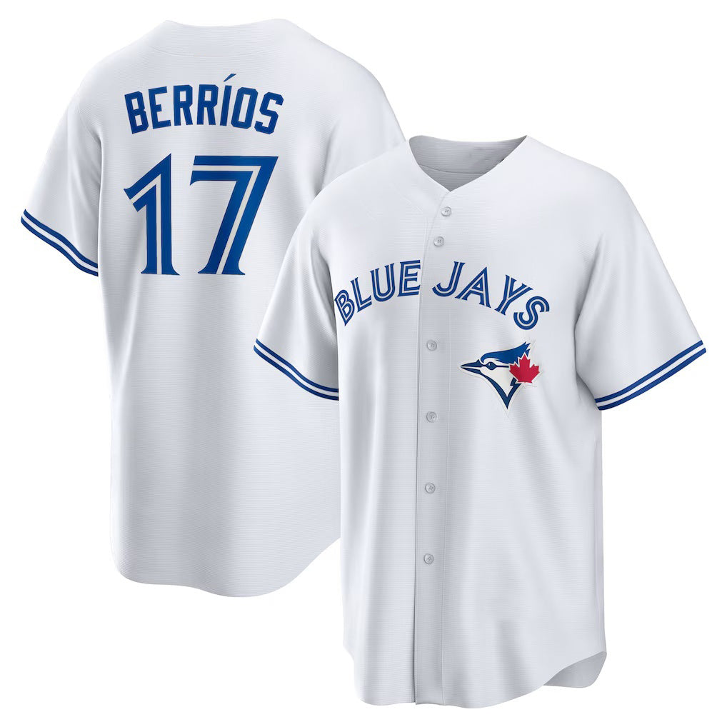 Toronto Blue Jays #17 Jose Berrios White JEROMEN Home Replica Jersey