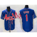 St. Louis Cardinals #1 Ozzie Smith Royal JEROMEN Independence Day Vapor Premier Limited Stitched Jersey
