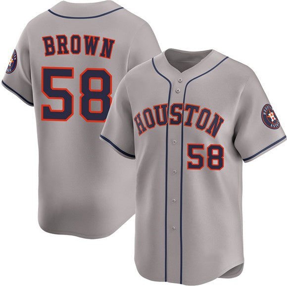 Houston Astros #58 Hunter Brown Navy JEROMEN 2025 City Connect Limited Stitched Jersey