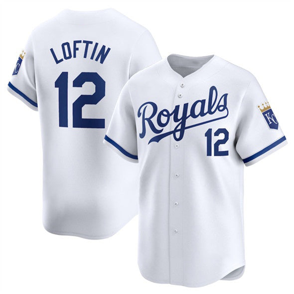 Kansas City Royals #12 Nick Loftin White JEROMEN 2024 Home Limited Stitched Jersey