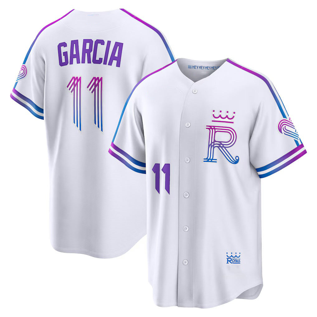 Kansas City Royals #11 Maikel Garcia White JEROMEN 2026 City Connect Stadium Jersey