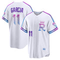 Kansas City Royals #11 Maikel Garcia White JEROMEN 2026 City Connect Stadium Jersey