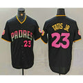 San Diego Padres #23 Fernando Tatis Jr Number Black JEROMEN 20th Anniversary Cool Base Stitched Jersey