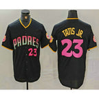 San Diego Padres #23 Fernando Tatis Jr Number Black JEROMEN 20th Anniversary Cool Base Stitched Jersey