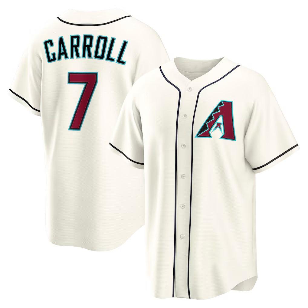 Arizona Diamondbacks #7 Corbin Carroll Cream JEROMEN Home Replica Jersey