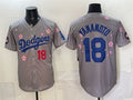 Los Angeles Dodgers #18 Yoshinobu Yamamoto Grey JEROMEN 2025 Tokyo Series Limited Stitched Jersey