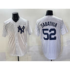 New York Yankees #52 C.C. Sabathia White JEROMEN Cool Base Stitched Jersey