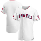 Los Angeles Angels White JEROMEN Home Authentic Team Jersey