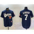 Houston Astros #7 CJ Stroud Navy JEROMEN Cactus Jack Vapor Premier Stitched Jersey