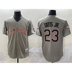 San Diego Padres #23 Fernando Tatis Jr. Gray JEROMEN Fashion Throwback With Patch Cool Base Stitched Jersey